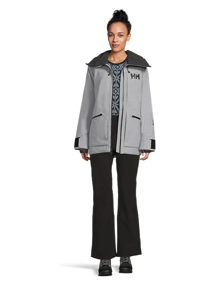 Женская куртка Helly Hansen Powderqueen 3.0 — изображение 5 из 5, серый