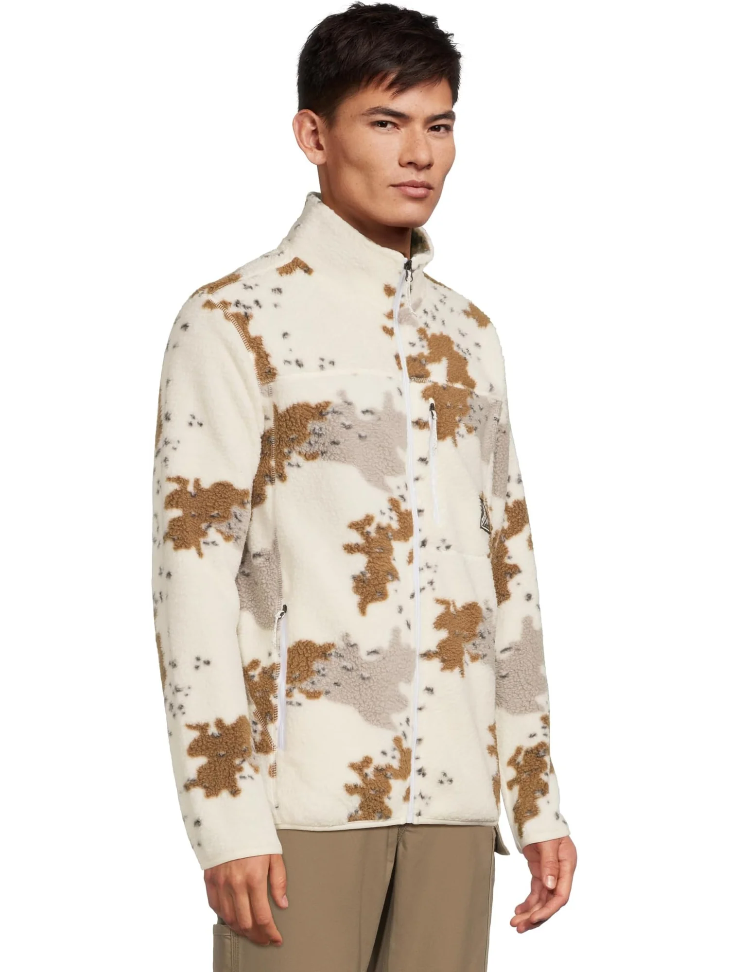 Мужская куртка Nelson Sherpa Full Zip Volcom Snow — изображение 2 из 5, белый