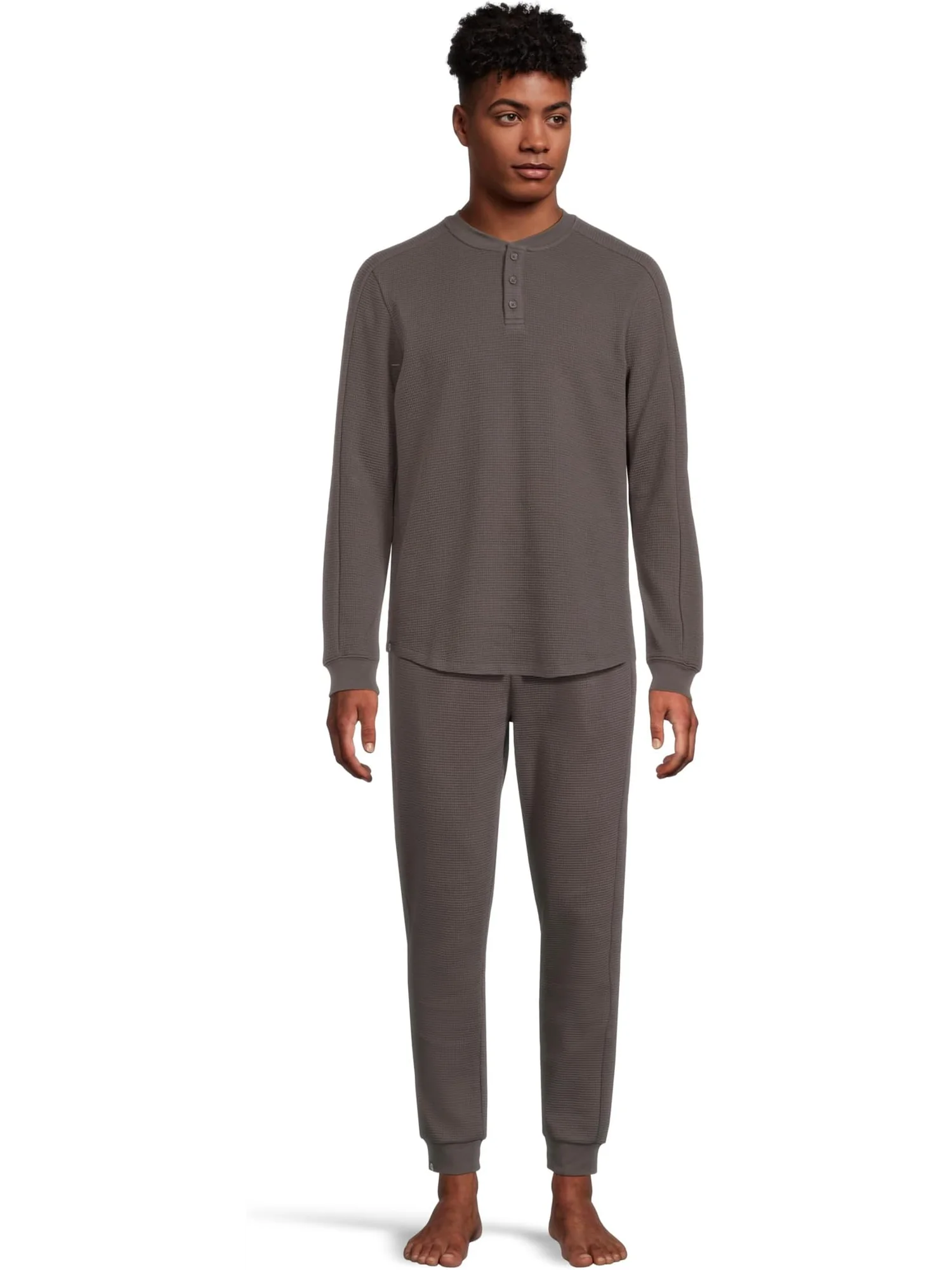 Брюки Barefoot Dreams Men's Waffle Thermal Joggers — 5