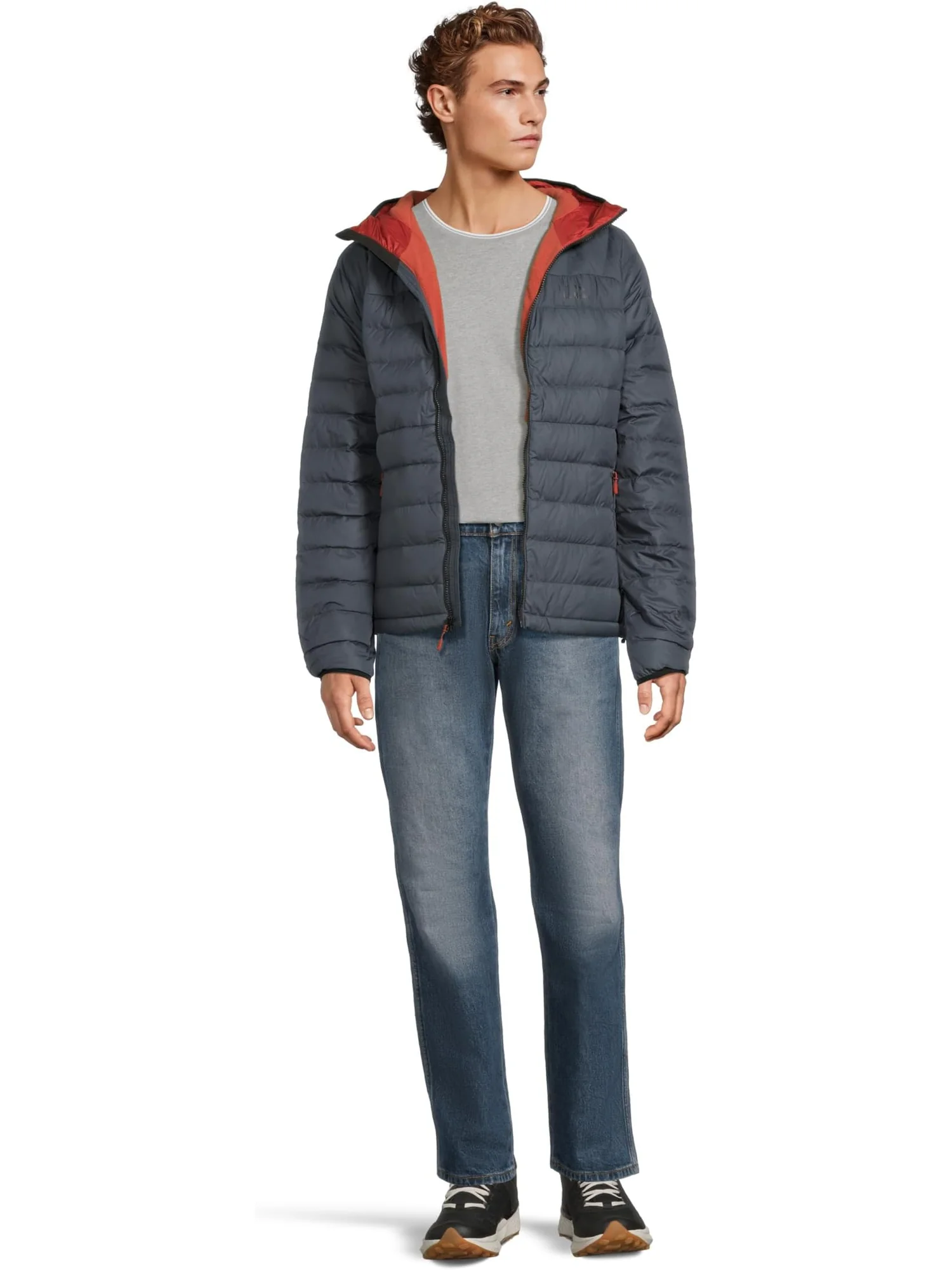 Мужская куртка Bean's Down с капюшоном L.L.Bean — изображение 5 из 5, серый