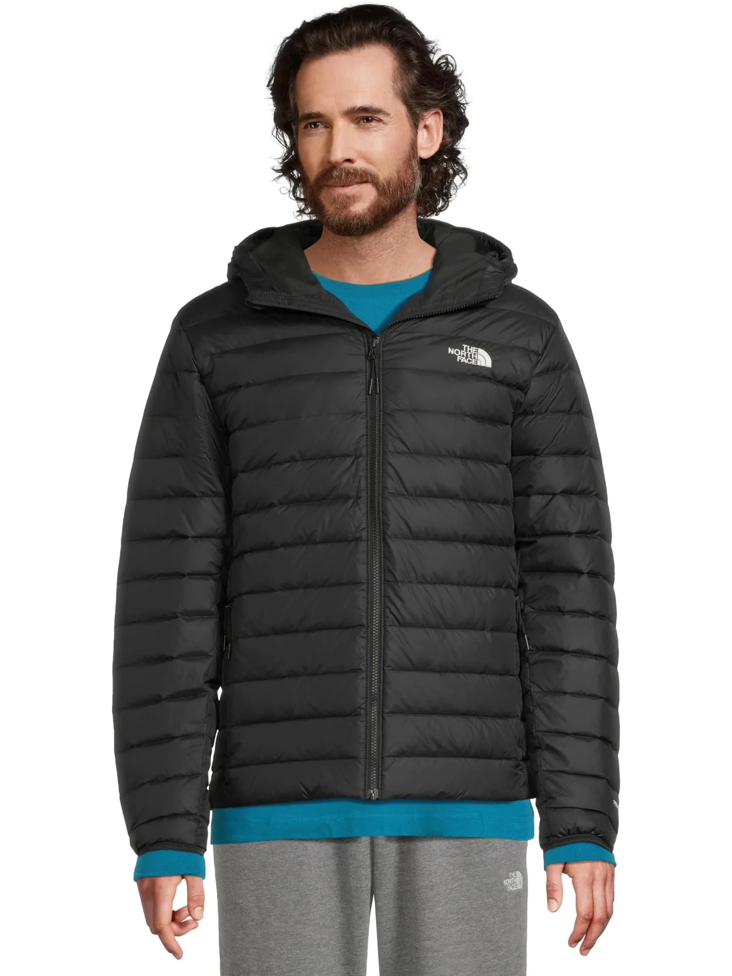 Мужская классическая пуховая куртка с капюшоном The North Face — изображение 1 из 5, черный