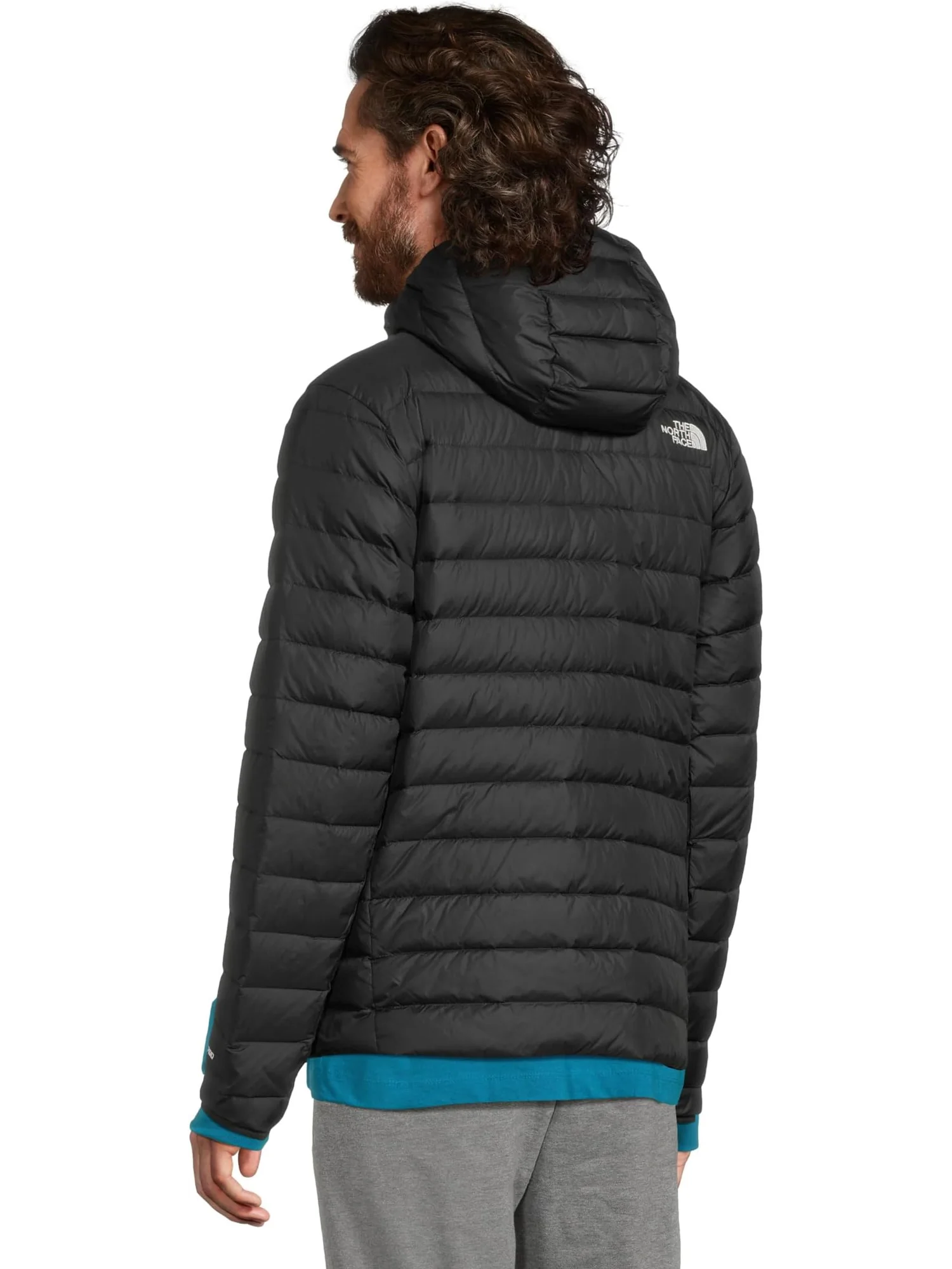 Мужская классическая пуховая куртка с капюшоном The North Face — изображение 3 из 5, черный