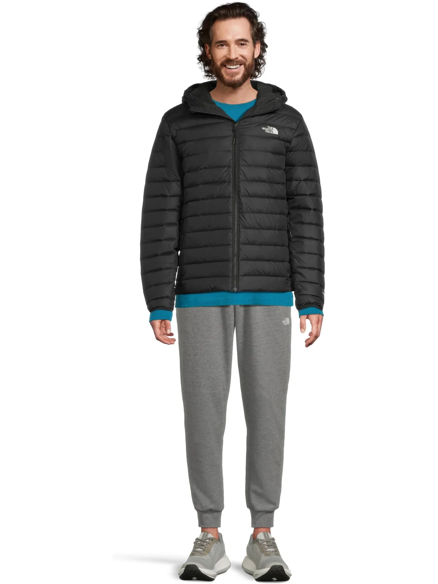 Мужская классическая пуховая куртка с капюшоном The North Face — изображение 5 из 5, черный