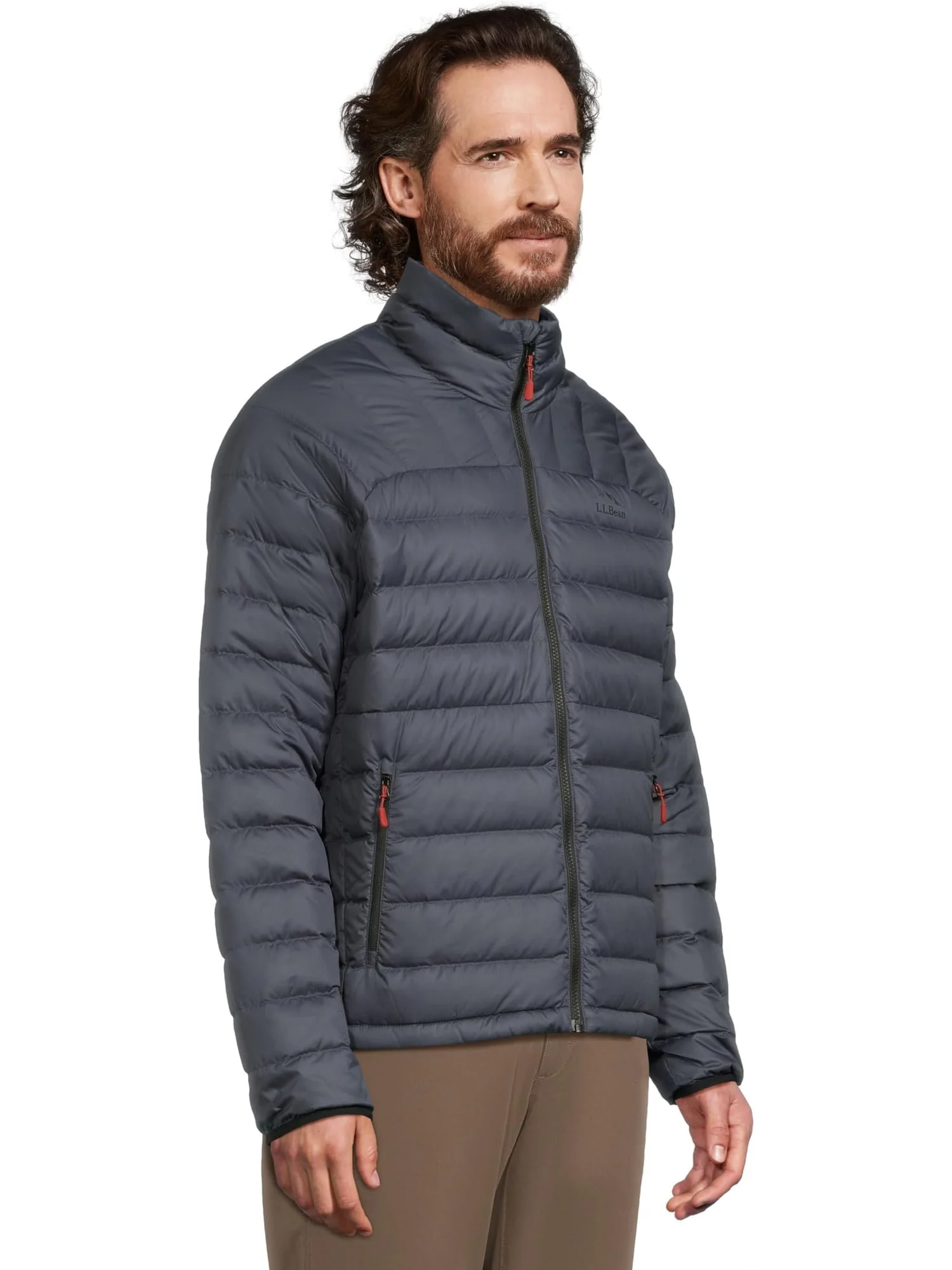 Мужская пуховая куртка L.L.Bean — изображение 2 из 5, серый