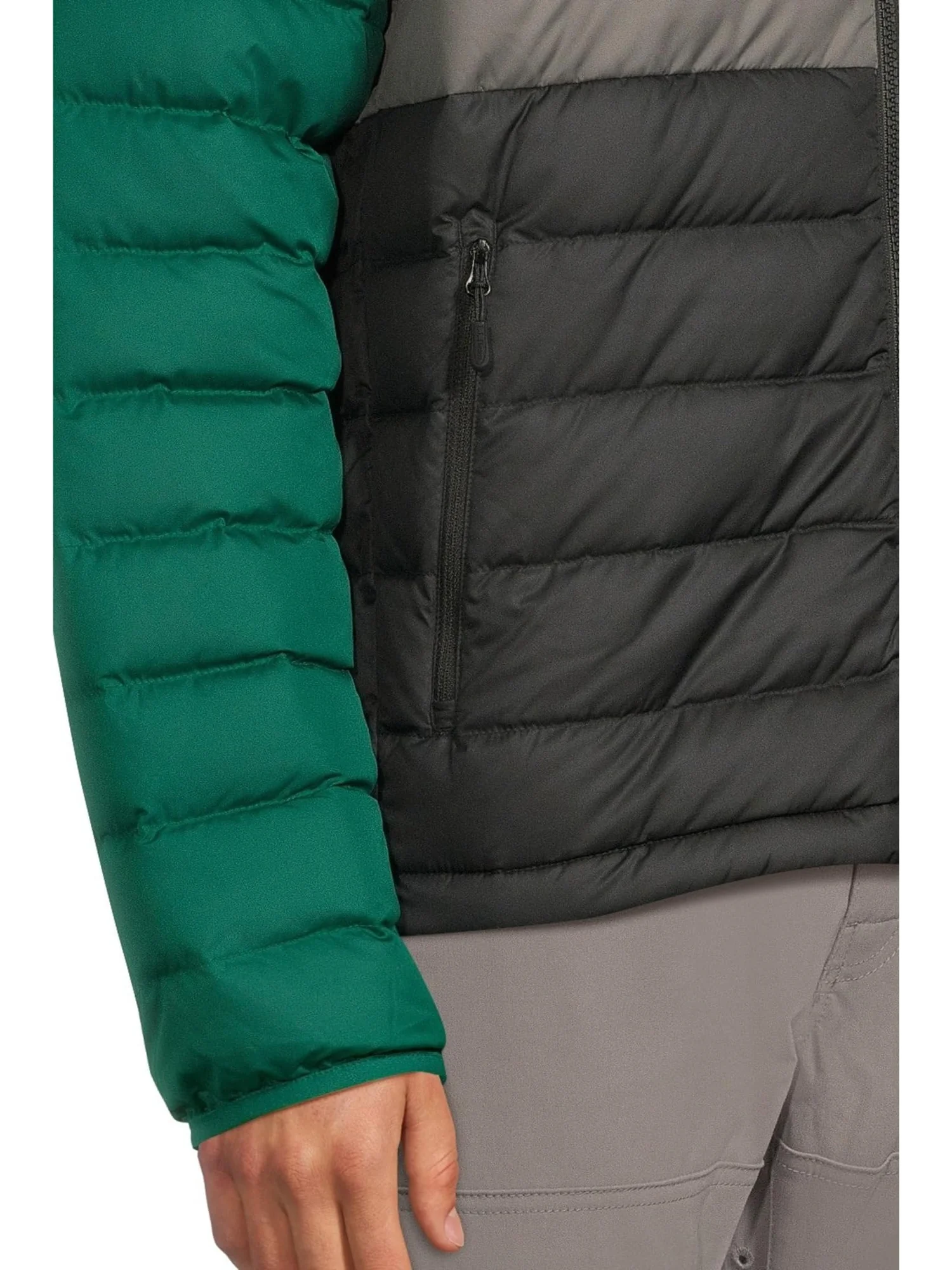 Мужская куртка-пуховик Color-block L.L.Bean — изображение 4 из 5, черный