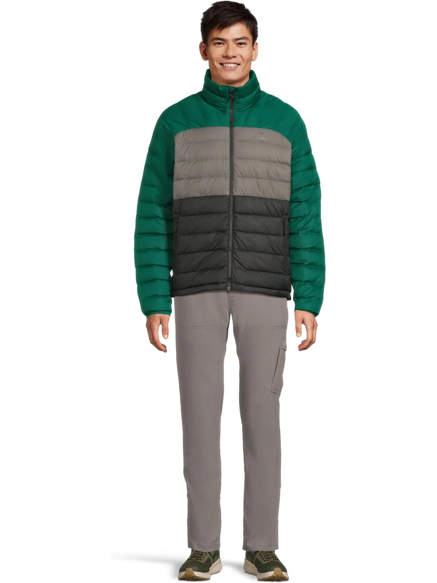 Мужская куртка-пуховик Color-block L.L.Bean — изображение 5 из 5, черный