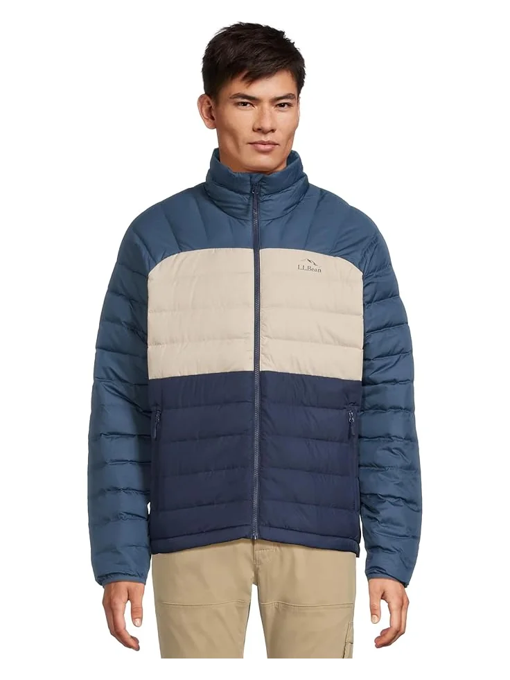 Мужская куртка L.L.Bean Down Jacket Color-Block — изображение 1 из 5, синий