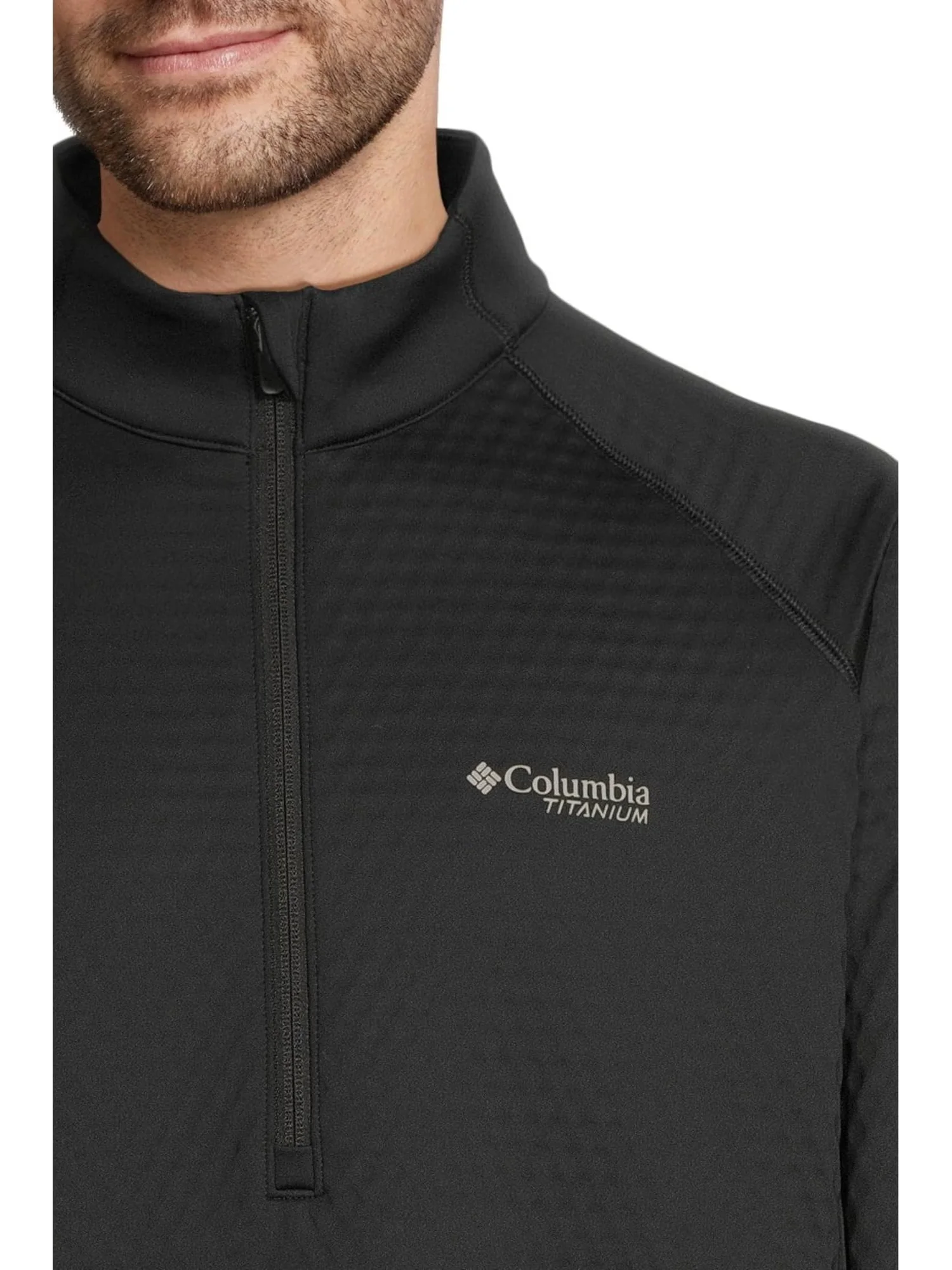 Мужская куртка Crystal Leaf Omni-Heat Helix Half Zip Columbia — изображение 4 из 5, черный