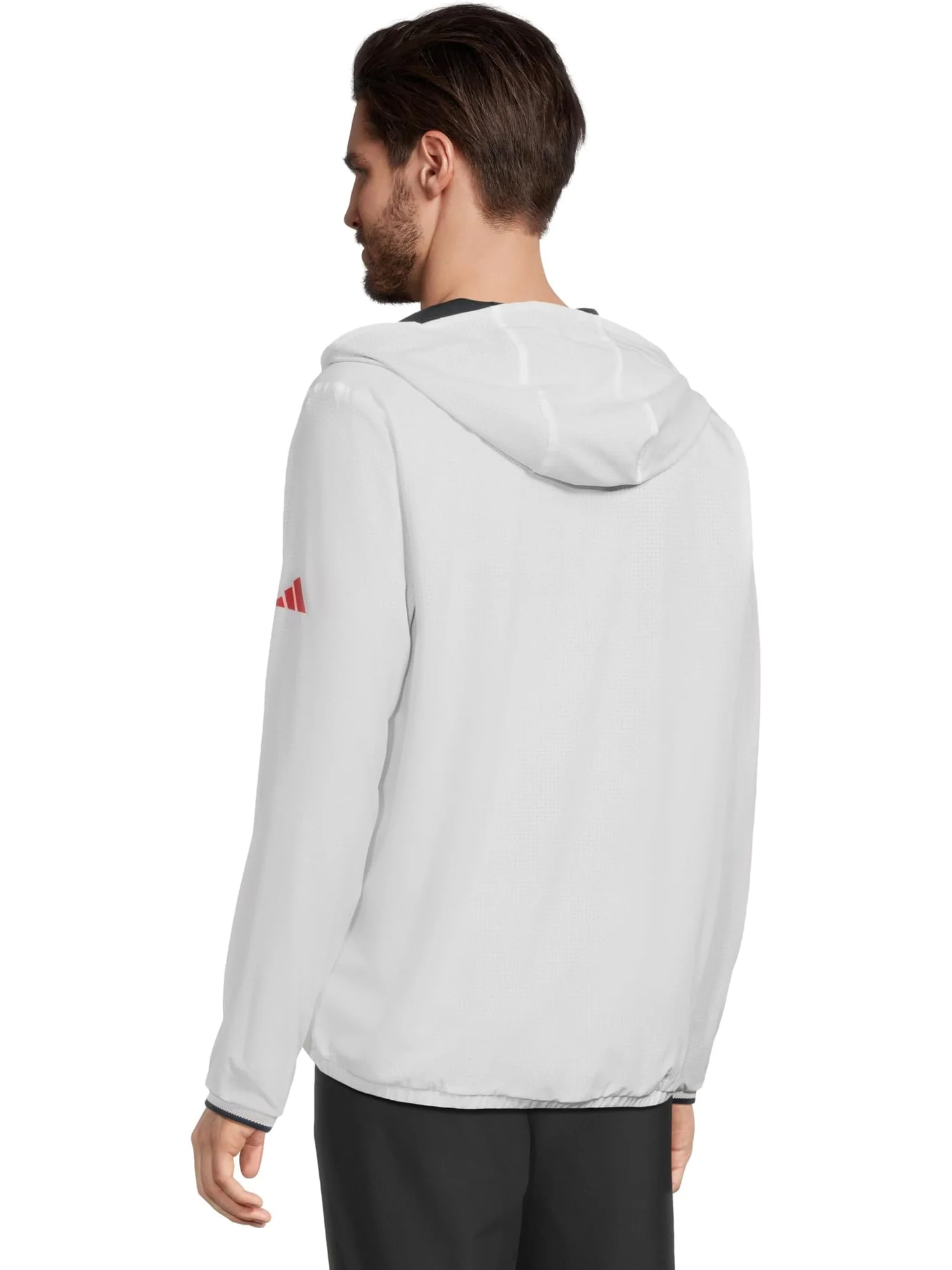 Мужская куртка-анорак Ultimate365 adidas Golf — изображение 3 из 5, белый/темно-синий