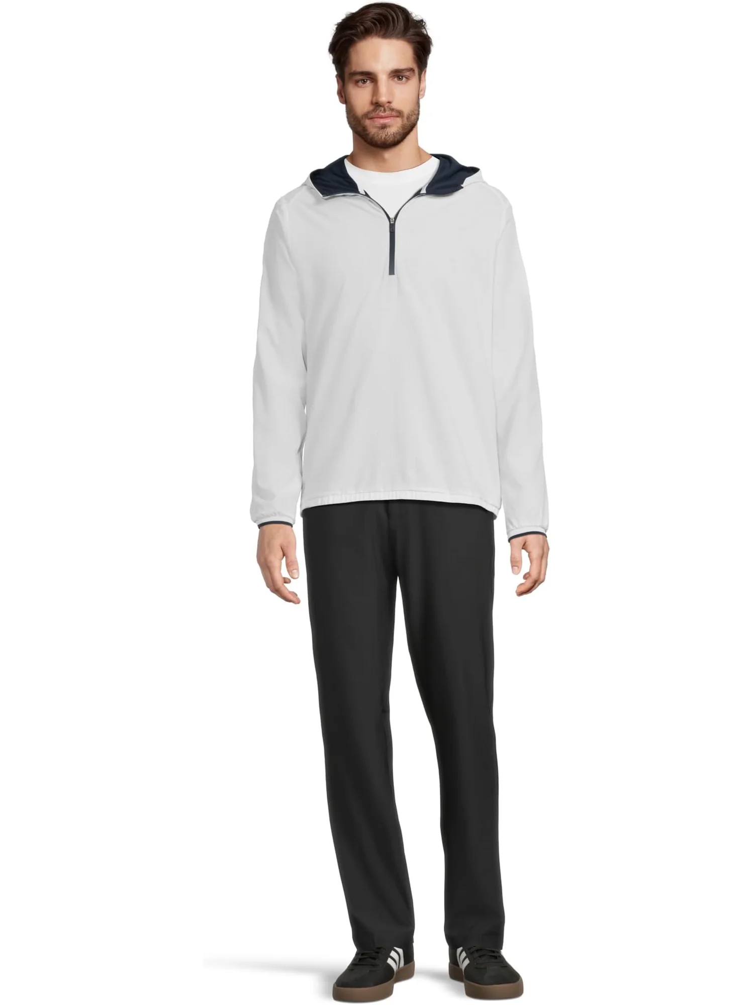 Мужская куртка-анорак Ultimate365 adidas Golf — изображение 5 из 5, белый/темно-синий