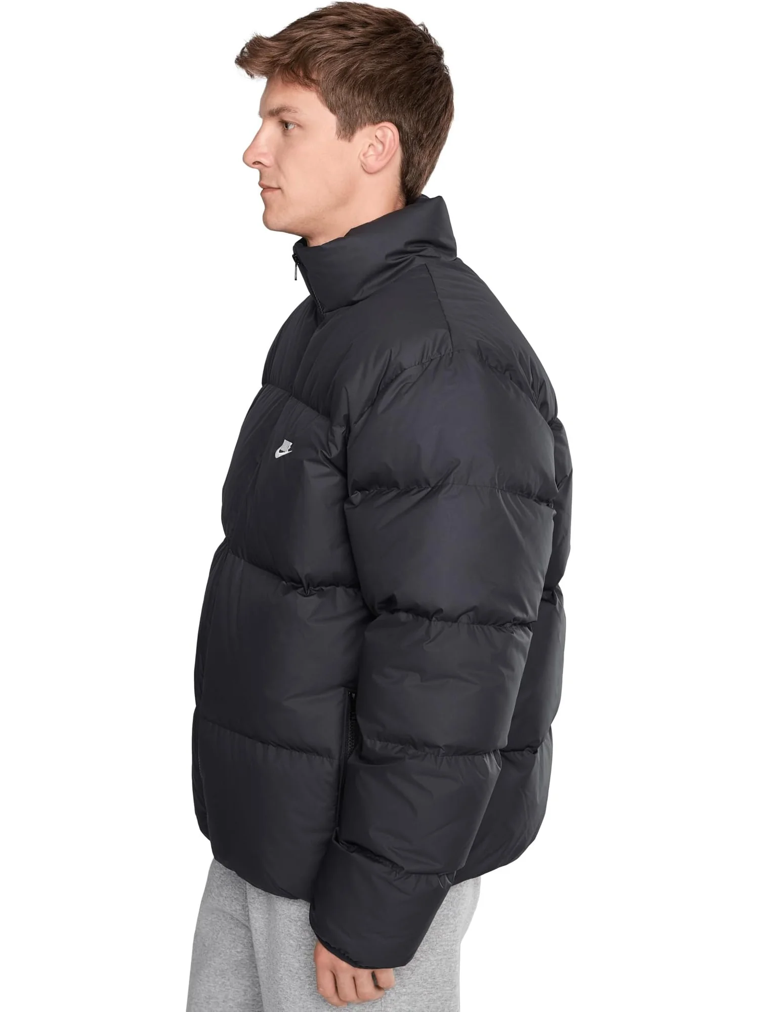 Мужская куртка-пуховик Therma-FIT Club 650 Nike — изображение 3 из 5, черный/белый
