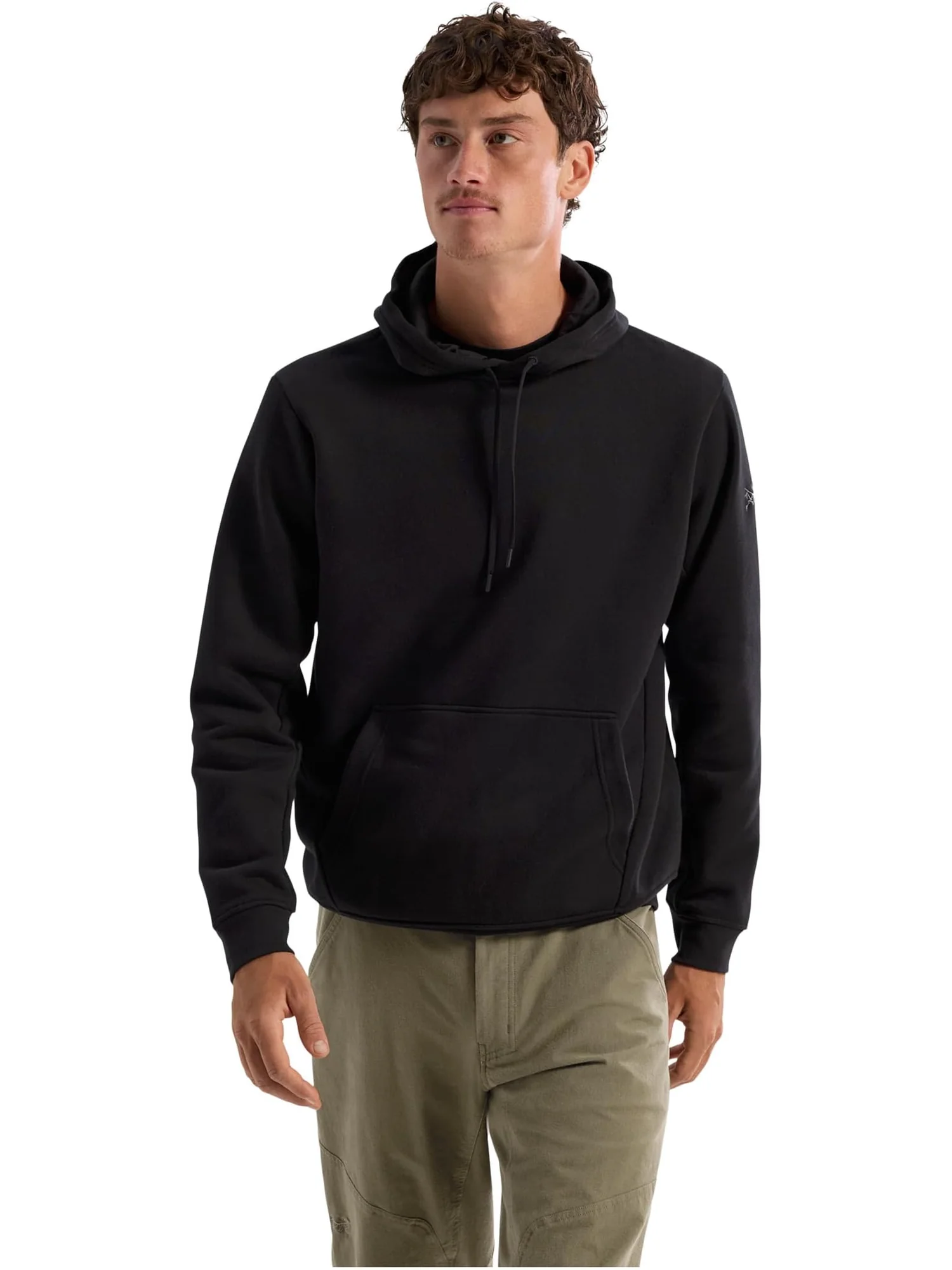 Мужская флисовая толстовка с эмблемой Arc'teryx — изображение 1 из 5, черный