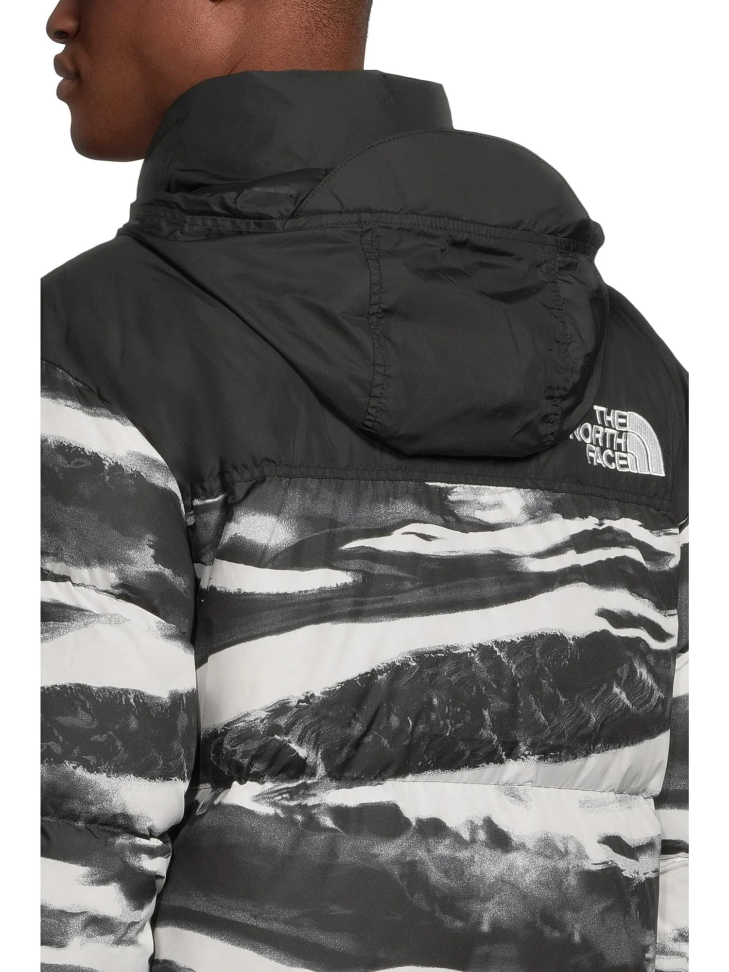Мужская куртка Nuptse 1996 года с принтом в стиле ретро The North Face — изображение 4 из 5, черный
