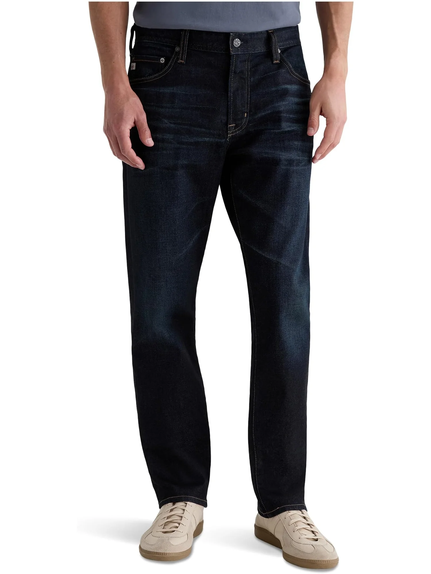 Мужские узкие прямые джинсы Everett через 2 года, Эммет AG Jeans, 2 Years Emmet — изображение 1 из 5, зеленый