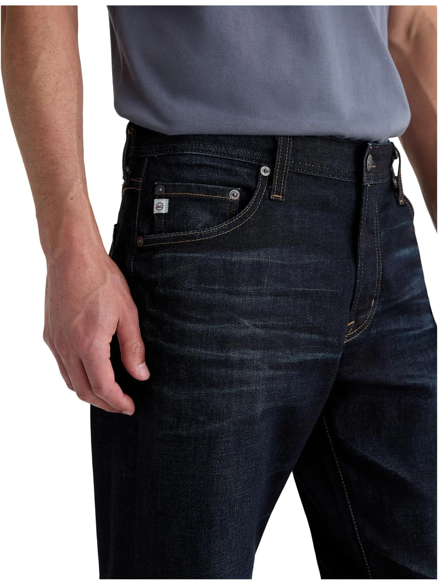 Мужские узкие прямые джинсы Everett через 2 года, Эммет AG Jeans, 2 Years Emmet — изображение 3 из 5, зеленый