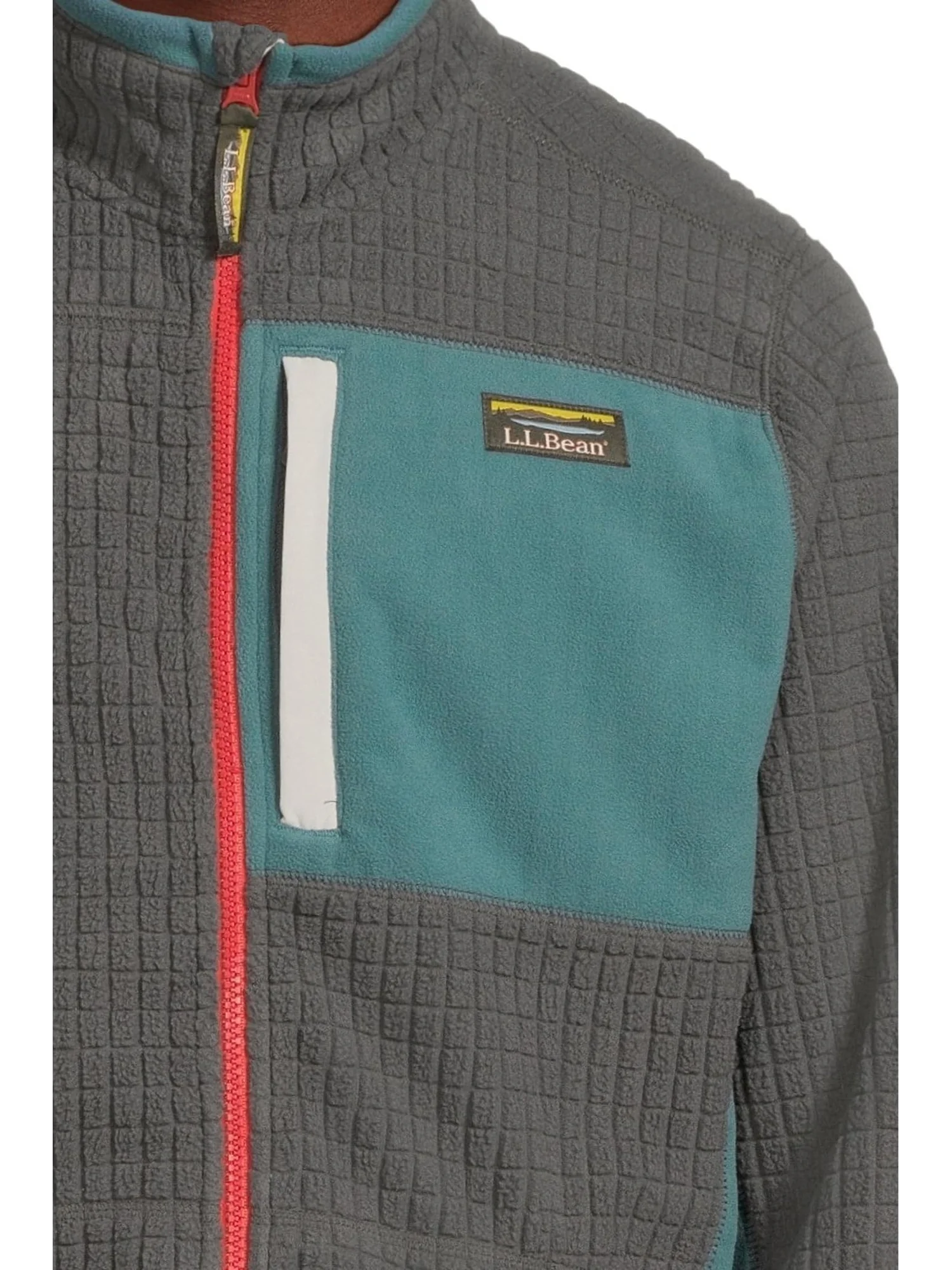 Мужская флисовая куртка Mountain Classic ветрозащитная L.L.Bean — изображение 4 из 5, синий