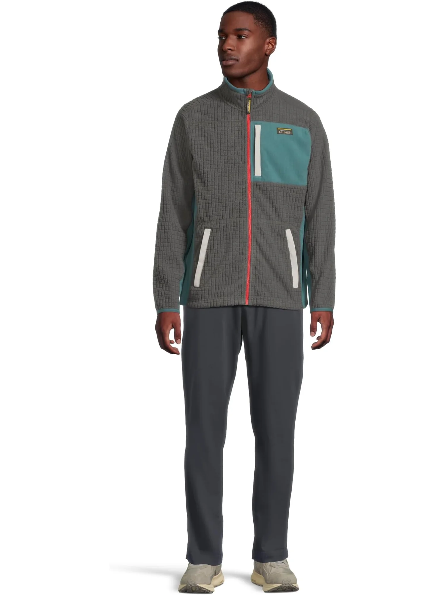 Мужская флисовая куртка Mountain Classic ветрозащитная L.L.Bean — изображение 5 из 5, синий