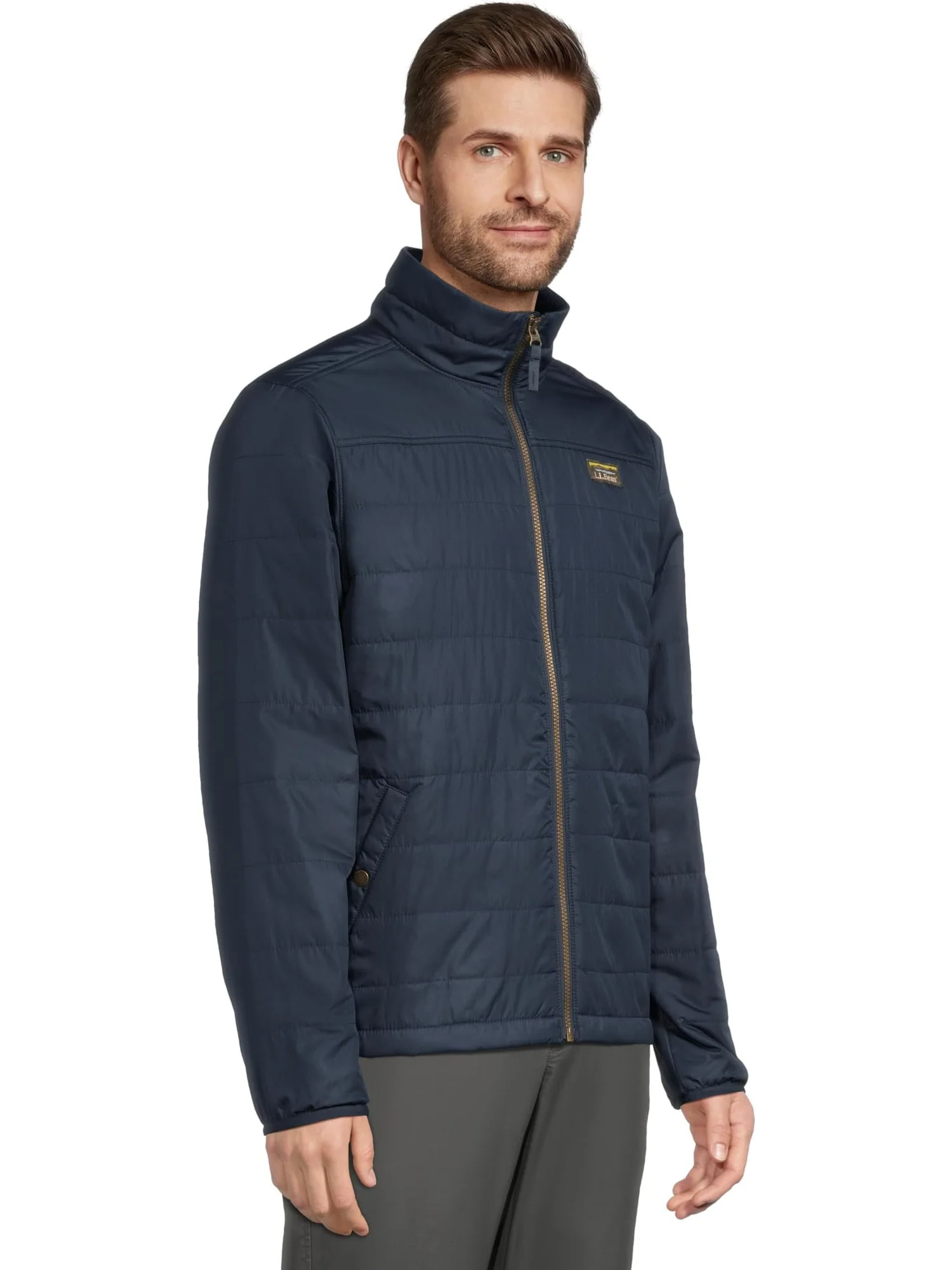 Мужская куртка-пуховик Mountain Classic, обычная L.L.Bean — изображение 2 из 5, темно-синий