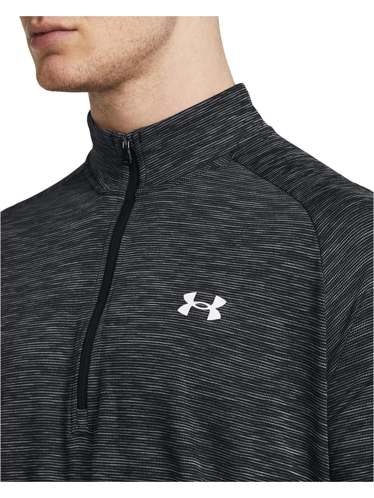 Мужская техническая текстурированная куртка с застежкой-молнией 1/2 Under Armour, Castlerock/Castlerock — изображение 3 из 3