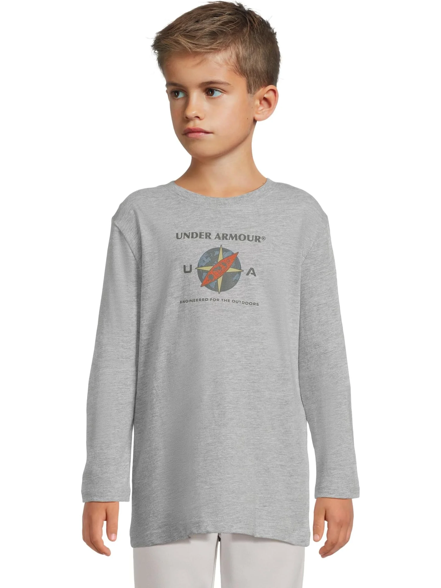 Футболка Outdoor Ocean Under Armour Kids — изображение 1 из 4, серый