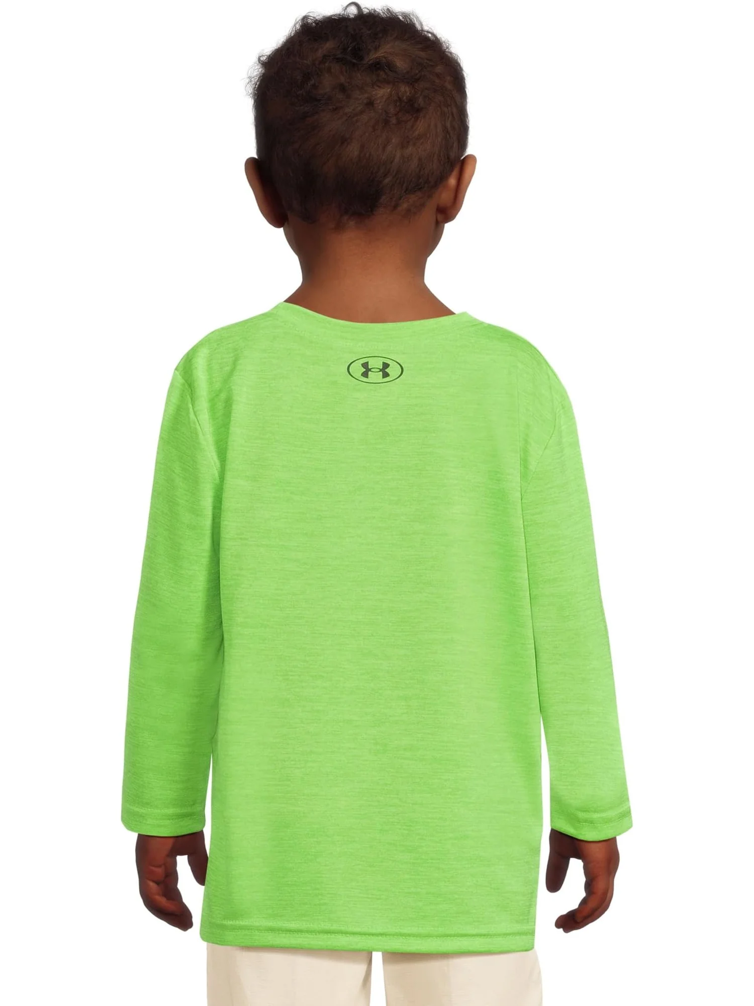 Футболка с длинным рукавом и логотипом Twist Tech Under Armour Kids — изображение 2 из 4, зеленый