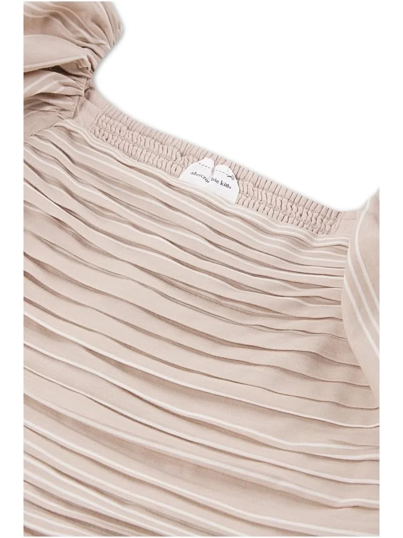 Мини-платье Emerson с рукавами-фонариками abercrombie kids — изображение 3 из 3, тауп