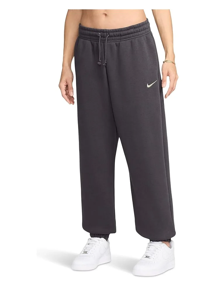 Женские спортивные штаны Nike Sportswear Phoenix Fleece High-Waisted Oversized — изображение 1 из 3, серый