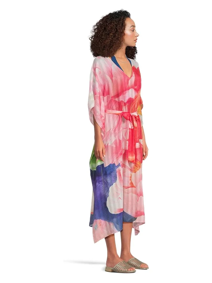Женский купальник Tommy Bahama Artist Series Belted Caftan — изображение 2 из 4, розовый
