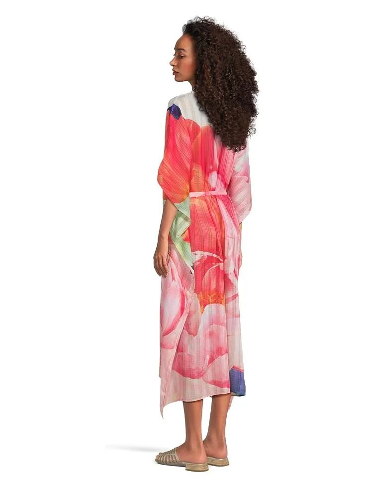 Женский купальник Tommy Bahama Artist Series Belted Caftan — изображение 3 из 4, розовый