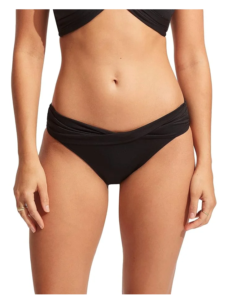 Женское купальник Seafolly Seafolly Collective Twist Band Hipster — изображение 2 из 4, черный