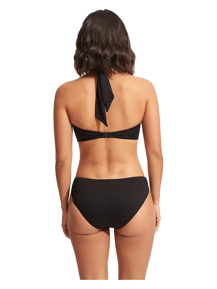Женское купальник Seafolly Seafolly Collective Twist Band Hipster — изображение 3 из 4, черный
