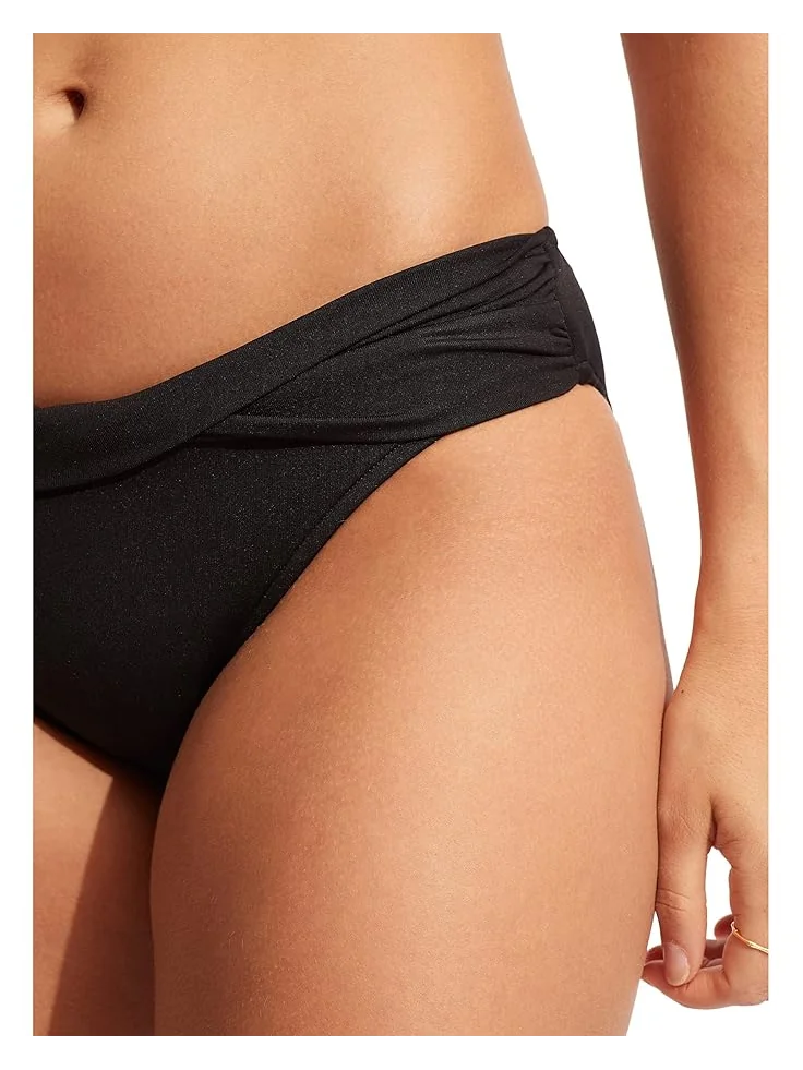Женское купальник Seafolly Seafolly Collective Twist Band Hipster — изображение 4 из 4, черный