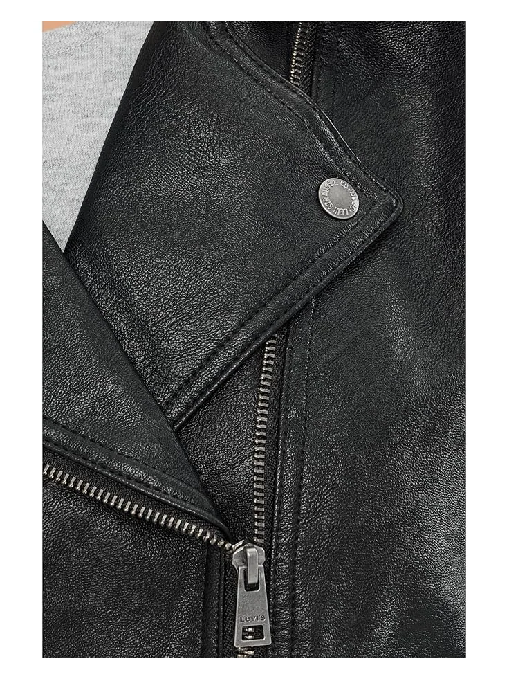 Женская куртка Levi's Moto с прорезными карманами — изображение 5 из 5, черный