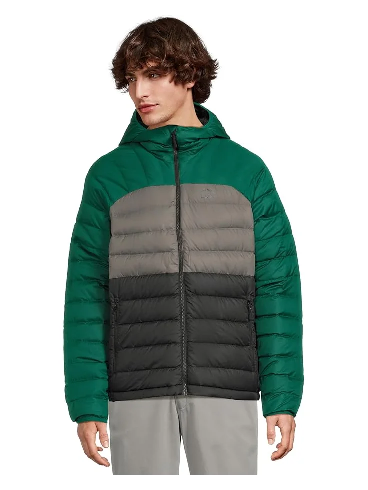 Мужская куртка с капюшоном L.L.Bean Bean's Down Color-Block — изображение 1 из 5, черный
