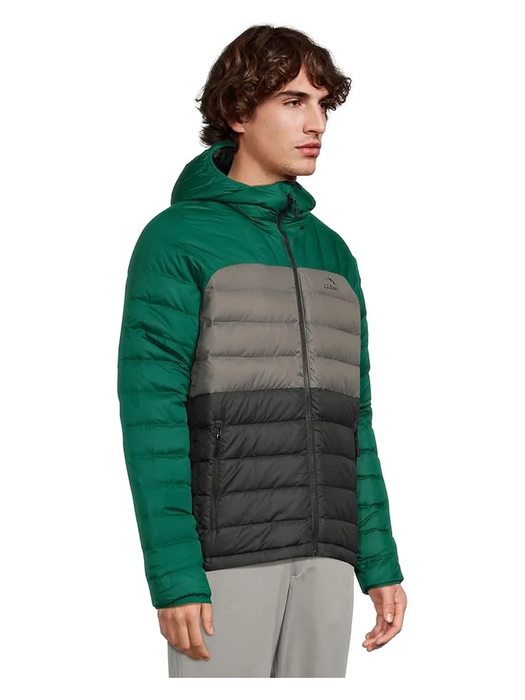 Мужская куртка с капюшоном L.L.Bean Bean's Down Color-Block — изображение 2 из 5, черный