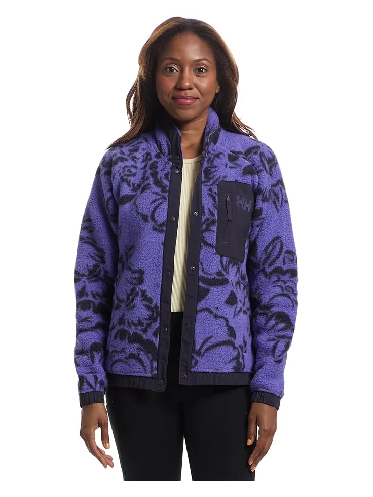 Женская куртка Helly Hansen Imperial Printed Pile Snap — изображение 1 из 5, фиолетовый