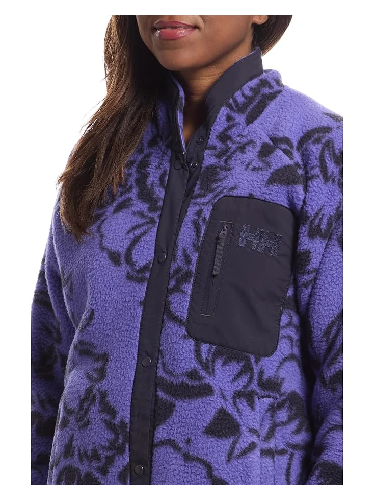 Женская куртка Helly Hansen Imperial Printed Pile Snap — изображение 4 из 5, фиолетовый