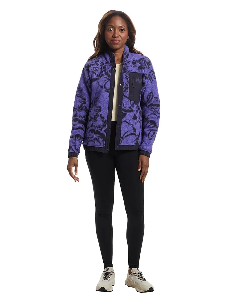 Женская куртка Helly Hansen Imperial Printed Pile Snap — изображение 5 из 5, фиолетовый