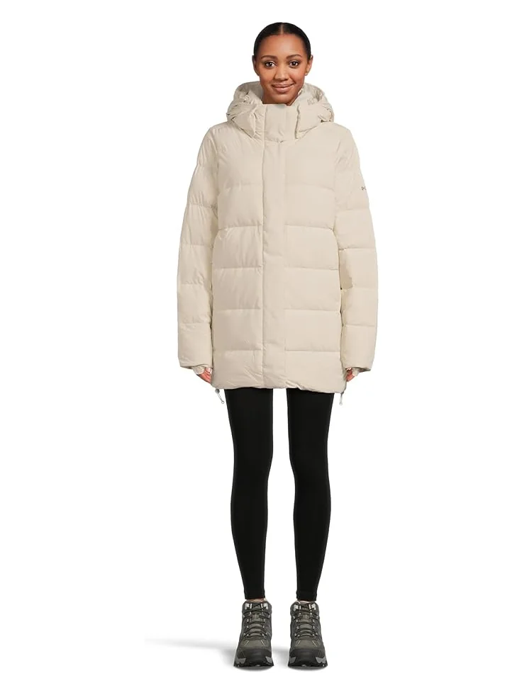 Женская куртка Columbia Amaze Puff Mid Hooded — изображение 5 из 5, серый