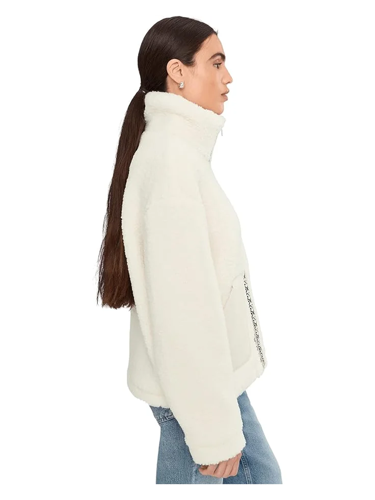 Женская куртка Levi's Sherpa Teddy — изображение 3 из 5, миндальный