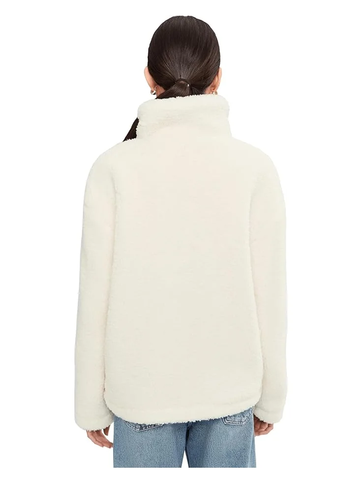 Женская куртка Levi's Sherpa Teddy — изображение 4 из 5, миндальный