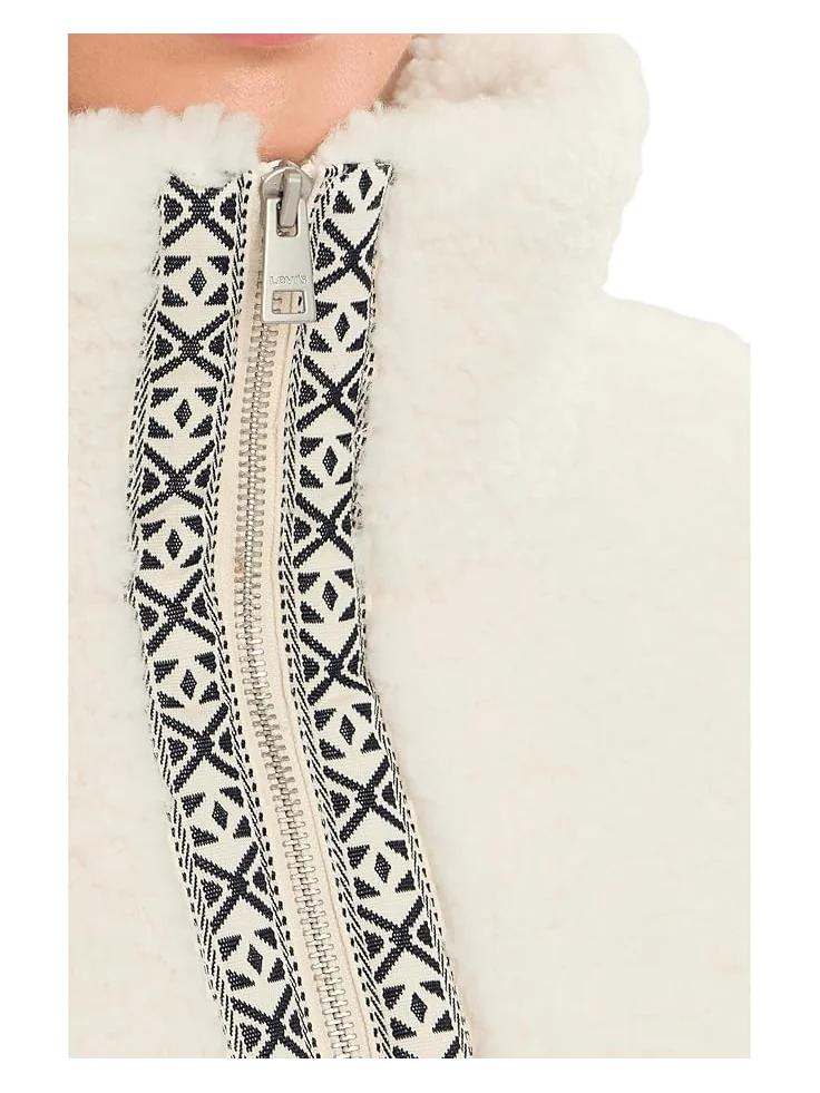 Женская куртка Levi's Sherpa Teddy — изображение 5 из 5, миндальный