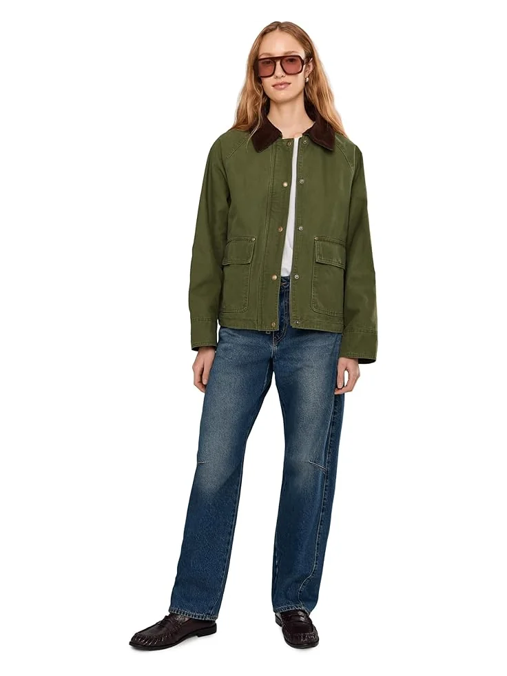Женская куртка Levi's Cotton Barn — изображение 2 из 5, оливковый