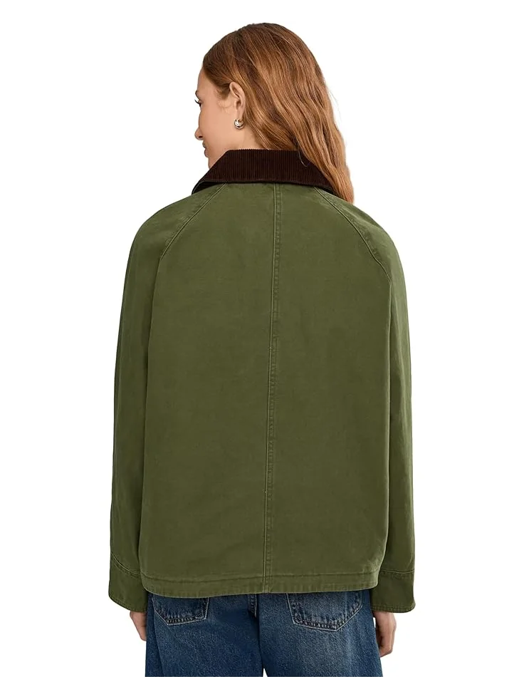 Женская куртка Levi's Cotton Barn — изображение 4 из 5, оливковый