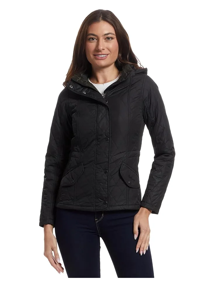 Женская куртка Barbour Barbour Millfire Quilt — изображение 1 из 6, черный/классический