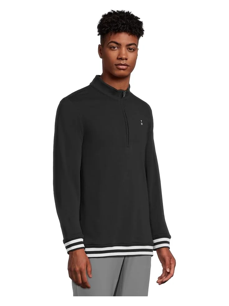 Мужская куртка 1/4 zip Travis Mathew Happier Hour TravisMathew — изображение 2 из 5, черный