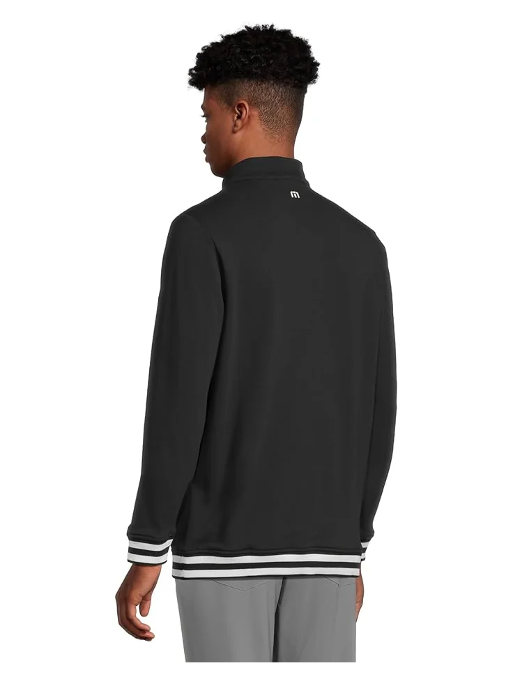 Мужская куртка 1/4 zip Travis Mathew Happier Hour TravisMathew — изображение 3 из 5, черный
