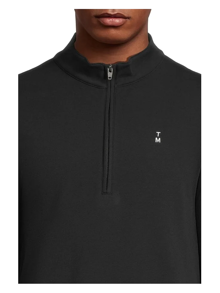 Мужская куртка 1/4 zip Travis Mathew Happier Hour TravisMathew — изображение 4 из 5, черный