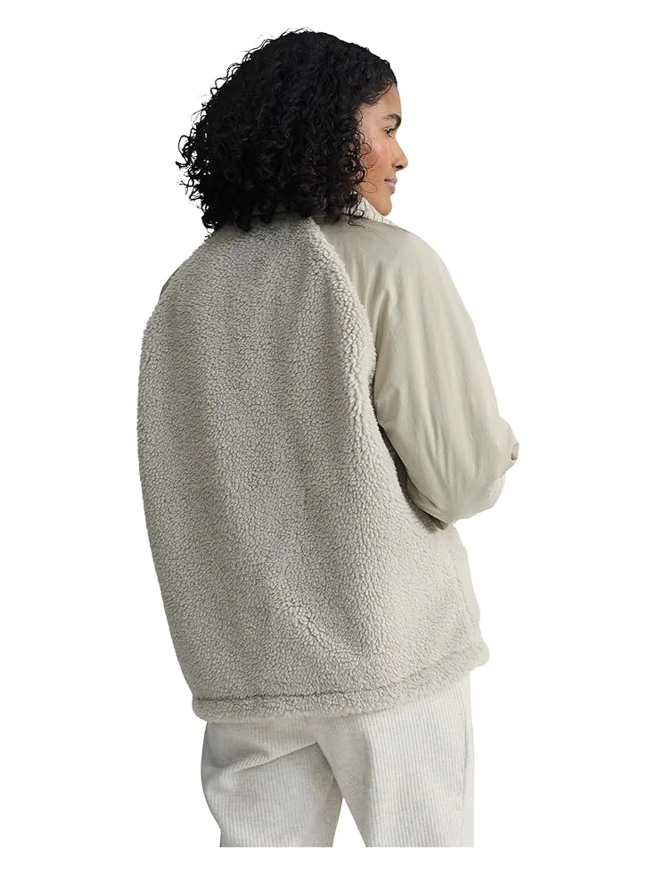 Женская куртка Varley Denee Half Zip Sherpa — изображение 2 из 5, серый