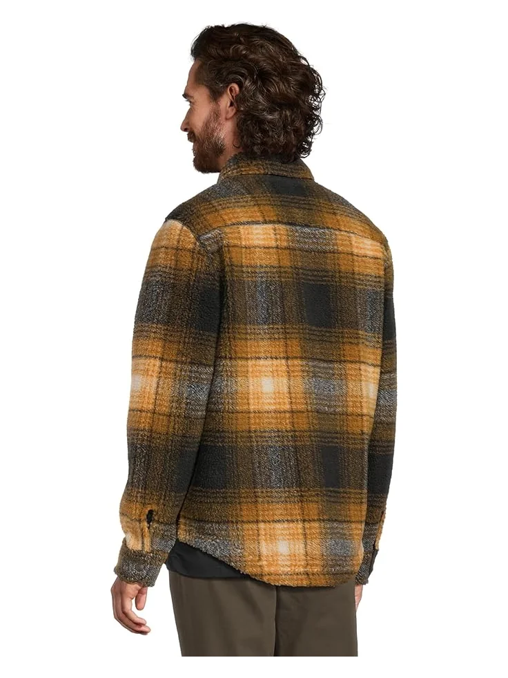 Мужская куртка L.L.Bean Signature Mixed Media Fleece Jacket Plaid — изображение 3 из 5, черный/темный